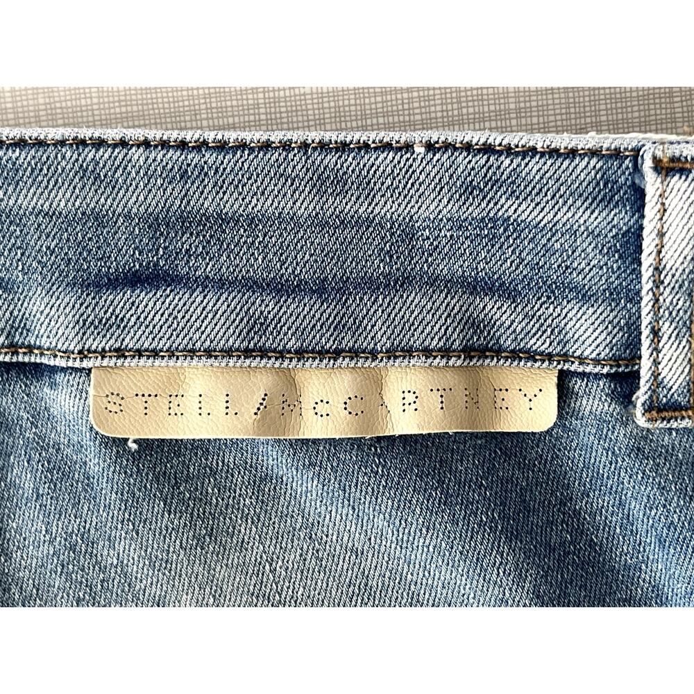 Stella McCartney Sz 29 The 70s Flare Jeans Light Wash Mid-Rise Stretch Designer - Picture 12 of 16